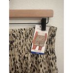 Three Dots  Women's Relaxed Printed Shorts Smocked Waist‎ Animal Print L Photo 2