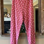 secret treasures Valentine Soft Soft Comfy Pajama Pants Pink Blush Heart Womens Medium Plush Cozy Photo 2