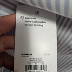 SO  mixed stripe oversized button down and bralette size medium Photo 8