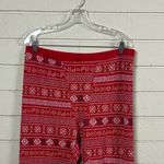 PINK Victoria’s Secret Red Snowflake Pajama Pants size XL Photo 4