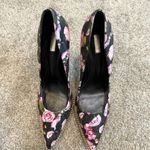 Schutz  40 floral pointy toe gold chain trim heels stilettos 2278 Photo 7