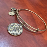 ALEX AND ANI  Aunt Charm‎ Bangle Bracelet Gold Tone American Flag Energy Photo 4