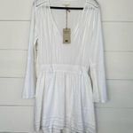 The Normal Brand Women’s Medium White Bell Sleeve Mini Dress New Flawed Photo 0