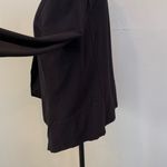 Eileen Fisher  Women’s Medium Black Open Front Shawl Collar Cardigan Blazer Photo 4