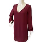 Abbeline Elegant Burgundy  Women's Tunic Dress Photo 4
