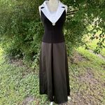 Vintage Patra Black White Formal Evening Gown Black Tie Mother Of Bride Size 10‎ Photo 9