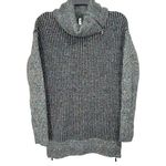 Leo & Nicole Green Knit Cotton Wool and Blend Turtleneck Sweater Size Small Photo 0