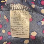 Leota Womens  Petite Blue with Polka Dots Faux Wrap Dress Photo 4