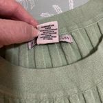 Sincerely Jules Ribbed Knit Top in Soft Green Sz L Size L Photo 4