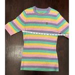 Teddy Fresh  Pink Yellow Purple Stripes Size Medium Photo 8