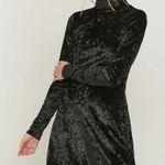 Urban Outfitters NWT  Ice Crusher Velvet Mock Neck Mini Dress Small Photo 0