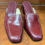 Nordstrom Burgundy Leather Mules Photo 7