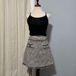 Zara Women Basic Tweed Skirt Mini A Photo 2