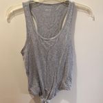 Aerie Ribbed Tank Top With Tied Front Photo 0