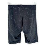 Nike  | Small | Tight Fit Black Allover Logo Print Activewear Bike Dance Shorts Photo 6