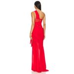 NBD  Christian Gown in Red Medium New Womens Long Maxi one shoulder formal Dress Photo 1