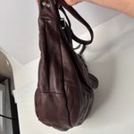 Chocolate Brown Leather Slouchy Crossbody Bag Purse Boho Crescent Y2K SO SOFT Photo 7