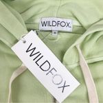 Wildfox Love Life Kinley Hoodie Cropped Jacket Zip Front Green Size Small New Photo 6