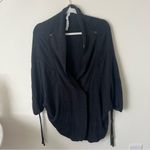 Lululemon Breeze Easy Wrap Cardigan Sweater Charcoal Black M/L Photo 4