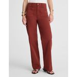 Madewell  The Emmett Wide Leg Pant Patch Pocket Antique Rose High Rise US 29 NWT Photo 1