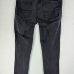 American Eagle  Black Washed Jeggings Sz 4 X-LONG Stretch Denim Photo 11