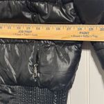 Steve Madden Convertible Puffer Jacket Vest M Black Shiny Wet Look Y2K 90s Cyber Photo 3