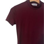 Forever 21 Popular 21 Womens Short Sleeve Bodycon Sculpting Dress Solid Maroon Size L NEW Photo 1