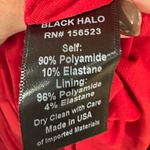 Black Halo  Cristanta Caplet Mermaid Gown Molten Red Size 10 Sleeved Satin Maxi Photo 12