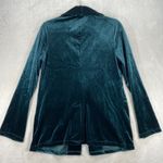 Sincerely Jules Velvet Blazer Shawl Collar One Button Career Jacket Size‎ M Green Size M Photo 3