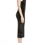 Alice + Olivia  Black ‘Cate’ Crushed Velvet Midi Slip Dress Photo 2