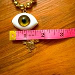 Gold Evil Eye Necklace with gold chain Photo 5
