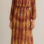 Jealous Tomato  Orange and Red Long Sleeve Sundress for Wedding Guest Photo 6