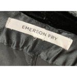 Emerson Fry Black Velvet Silk Paris‎ Pants Size M Elegant Modern Photo 4