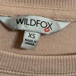 Wild fox But First Cocktails Sweatshirt Size XS Photo 2