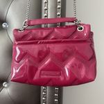 Betsey Johnson Quilted Chain Strap Convertible Crossbody Bag Y2K Coquette Barbie Photo 10