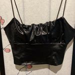 Forever 21 NWT  faux leather thin strap tank top Photo 0