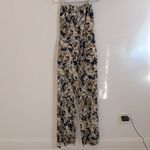 Diane Von Furstenberg DVF Ani Silk Animal Print Strapless Wide Leg Jumpsuit Photo 2