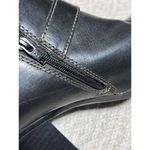 Sofft Size 8.5 M NELL Black Leather Ankle Boots Women Shoes Buckle Zipper Heels Photo 6