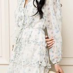 Rachel Parcell NEW  Long Sleeve Floral Dress Ruffle Mini Photo 0