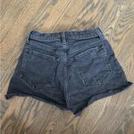 Abercrombie & Fitch black Curve Love High Rise waisted Mom Shorts Photo 4