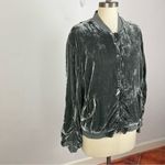 Free People  Ruched Velvet Bomber Photo 2