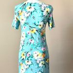 Yumi Kim  | Teal Floral T-shirt Dress Sz XS Photo 4