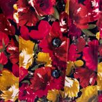 Sag Harbor Bright Maximal Floral Print Button Front Blouse Boho Garden Size MD Photo 3