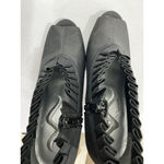 Nina Womans 6.5 Black Peep Toe Pleated Accent Zip Stiletto Bootie NWOT Photo 5