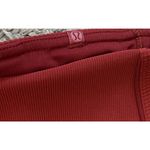 Lululemon Athletica Women's Daily Lineup 7/8 Red Ribbed 12 Legging Tight Gym Photo 10
