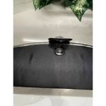 Tova Bourgnine Beverly Hills Black Satin Clutch Evening Purse Bag Photo 4