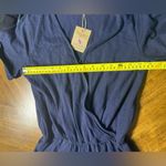 Joules Antonia cotton short sleeve v neck pant jumpsuit Navy Size 2 NWT Photo 6