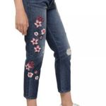 Juicy Couture Women's Black Label Denim Floral Boyfriend Jeans, Sz 27 - New! Photo 1