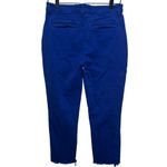 Frank & Eileen  Kinsale Trouser Pants Women’s 6 Blue Crop Linen Blend Photo 2