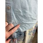 suit skirt blazer button front top swing skirt floral blue pink white Size 12 Photo 6